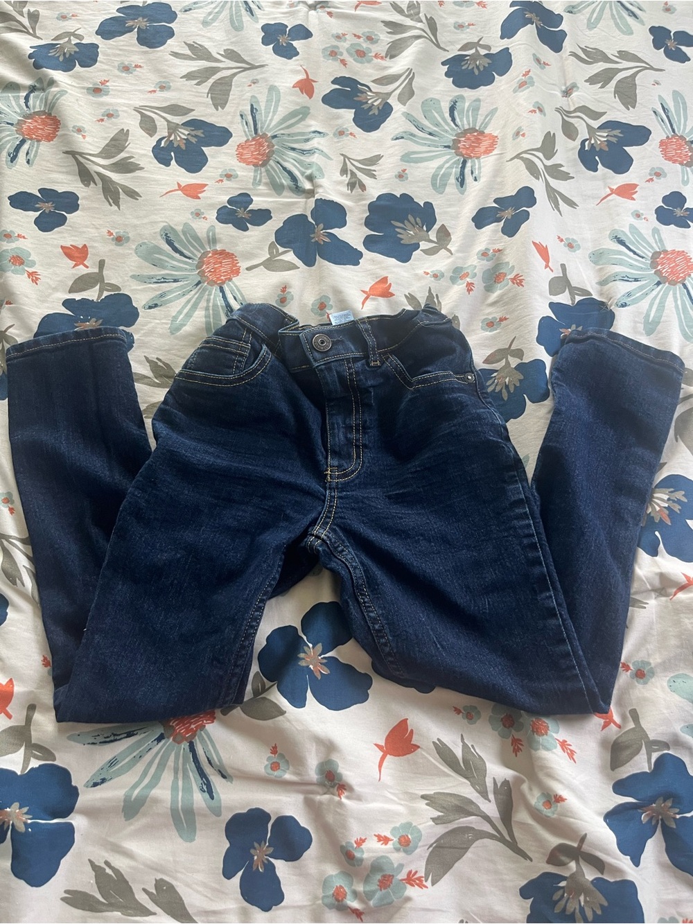 Kids Dark Blue Denim Jeans OshkoshB’gosh skinny 8R